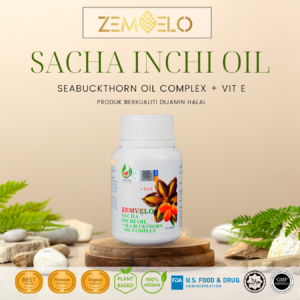 ZEMVELO Sacha Inchi Seabuckthorn Oil Vitamin E (60s/bottle)